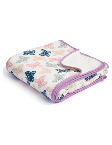 Manta de Muselina ZPECC 76x102 cm Algodón Orgánico Hipoalergénica