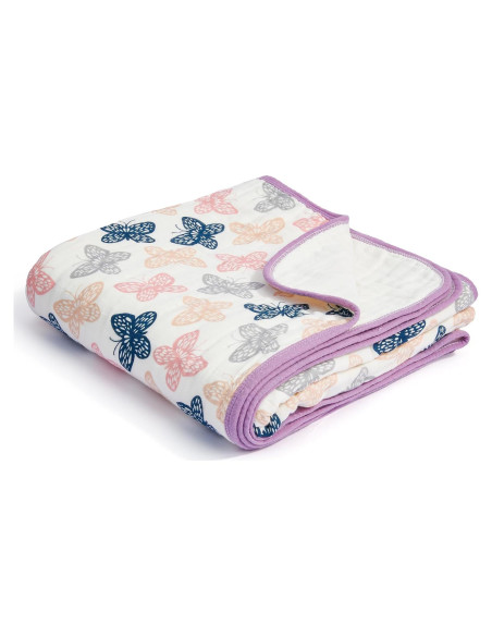 Manta de Muselina ZPECC 76x102 cm Algodón Orgánico Hipoalergénica