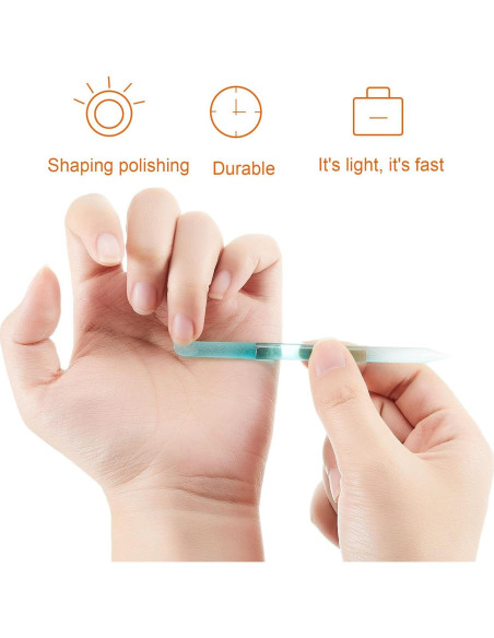 Juego de 3 Empujadores de Cutículas de Vidrio Mudder - Portátiles