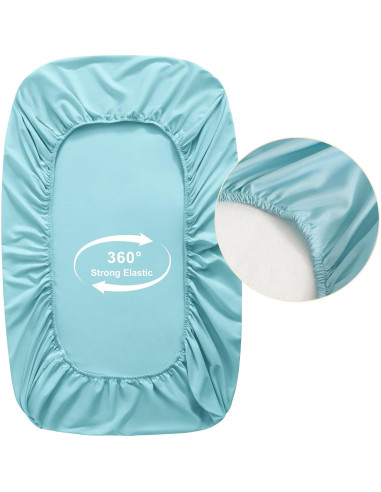 Paquete de 2 Sábanas Ajustadas FLXXIE Microfibra Cuna 71x132 cm