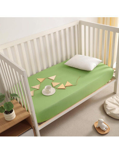 Paquete de 2 Sábanas Ajustadas FLXXIE Microfibra Cuna 71x132 cm