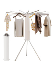 Soporte de Secado de Ropa Plegable BOQORAD 16 Varillas Aluminio