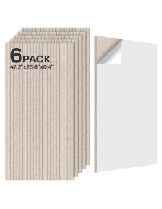 Paquete de 6 Paneles Acústicos Absorbentes Keemute 120x60 cm