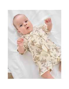 Bata de Kimono para Bebé BINIDUCKLING Algodón Muselina 0-3 Meses 2