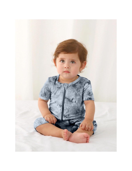 Pijamas de Bebé Jimonda Rayón de Bambú 3 Monos Tie Dye 0-24M