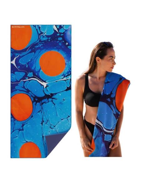 Toalla de Playa Microfibra Quintaelios 89x160 cm Secado Rápido