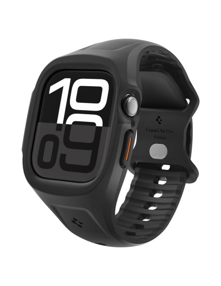Correa Deportiva Spigen Liquid Air Pro para Apple Watch 10 46mm - Negro Mate Correa Deportiva Spigen Liquid Air Pro para Apple Watch 10 46mm - Negro Mate
