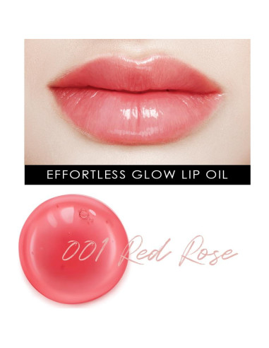 Aceite Labial Glowiest EFFORTLESS 001 Rosa Roja - 4.8g