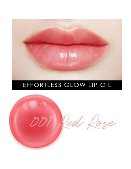 Aceite Labial Glowiest EFFORTLESS 001 Rosa Roja - 4.8g