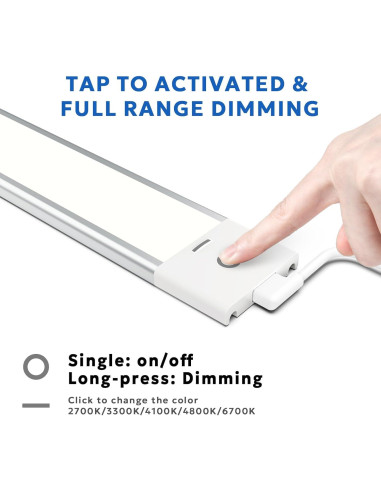 Luz LED Bajo Gabinete MYPLUS 30.48 cm 5 Temperaturas 7W