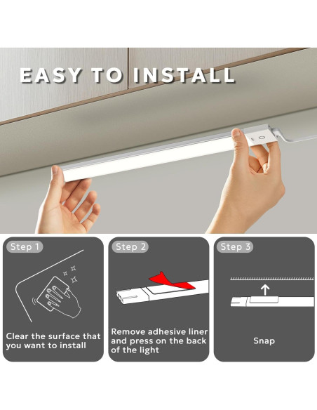 Luz LED Bajo Gabinete MYPLUS 30.48 cm 5 Temperaturas 7W