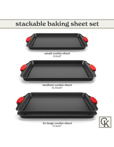 Juego de Utensilios para Hornear Apilables Country Kitchen - 4 Piezas Juego de Utensilios para Hornear Apilables Country Kitchen - 4 Piezas