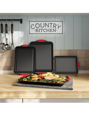 Juego de Utensilios para Hornear Apilables Country Kitchen - 4 Piezas