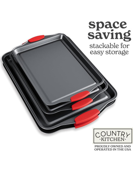 Juego de Utensilios para Hornear Apilables Country Kitchen - 4 Piezas Juego de Utensilios para Hornear Apilables Country Kitchen - 4 Piezas