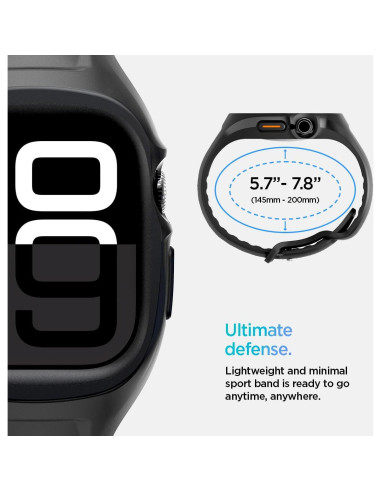 Correa Deportiva Spigen Liquid Air Pro para Apple Watch 10 46mm - Negro Mate