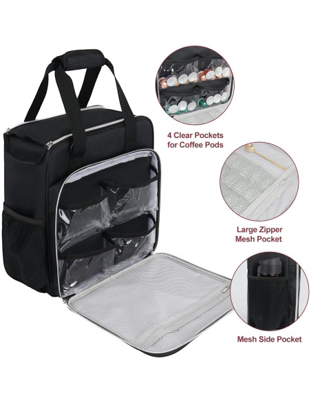 Bolsa de viaje para cafetera Keurig K-Mini Plus - Aislante y resistente