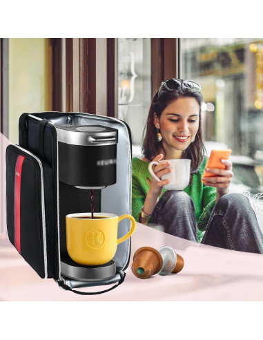 Bolsa de viaje para cafetera Keurig K-Mini Plus - Aislante y resistente