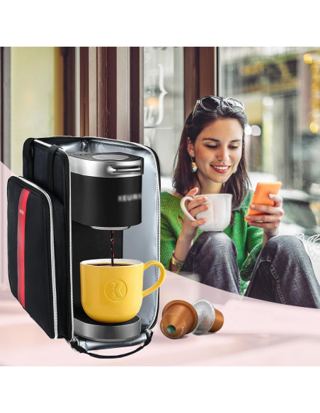 Bolsa de viaje para cafetera Keurig K-Mini Plus - Aislante y resistente