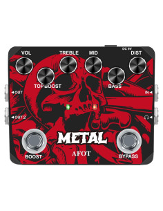 Pedal de Distorsión VSN Heavy Metal para Guitarra - True Bypass