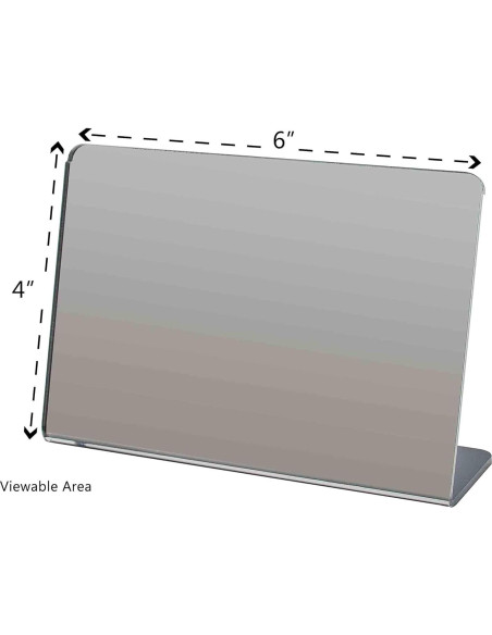 Espejo Acrílico Marketing Holders 15 x 10 cm con Respaldo Inclinable Espejo Acrílico Marketing Holders 15 x 10 cm con Respaldo Inclinable