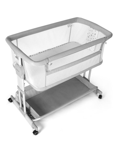 Cuna Mecedora Cowiewie 360 Ajustable 7 Alturas con Ruedas