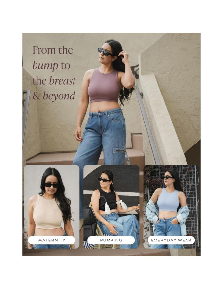 Sujetador de Lactancia Sublime Bravely Kindred Negro X-Pequeño