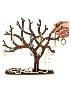 Soporte de Joyería LEKAYIHU en Forma de Árbol 22.86x21.84 cm