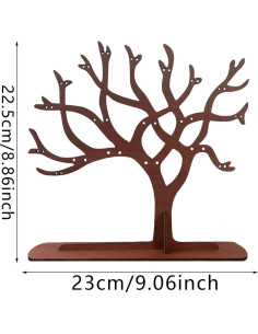 Soporte de Joyería LEKAYIHU en Forma de Árbol 22.86x21.84 cm 2
