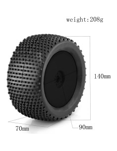 Neumáticos y Ruedas RC 1/8 Dantenron 140mm Off Road 4PCS 2