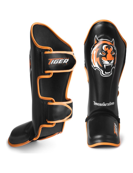 Protectores de Espinillas Tiger Pro MMA Muay Thai Unisex Mediano