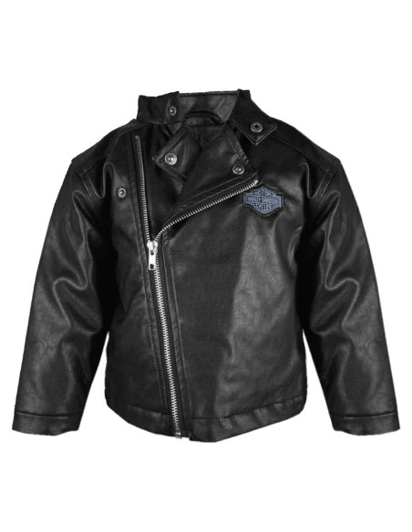 Chaqueta de Cuero Sintético para Bebés Harley-Davidson - Negro