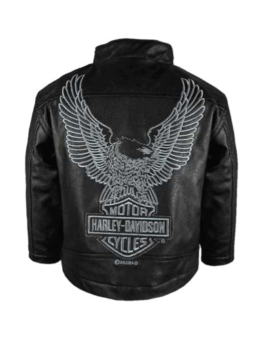 Chaqueta de Cuero Sintético para Bebés Harley-Davidson - Negro