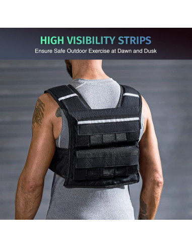 Chaleco con Pesas Ajustable ZELUS 20.4kg para Ejercicio