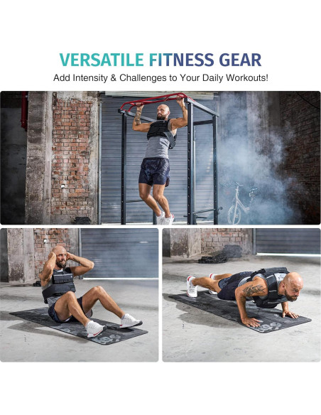 Chaleco con Pesas Ajustable ZELUS 20.4kg para Ejercicio