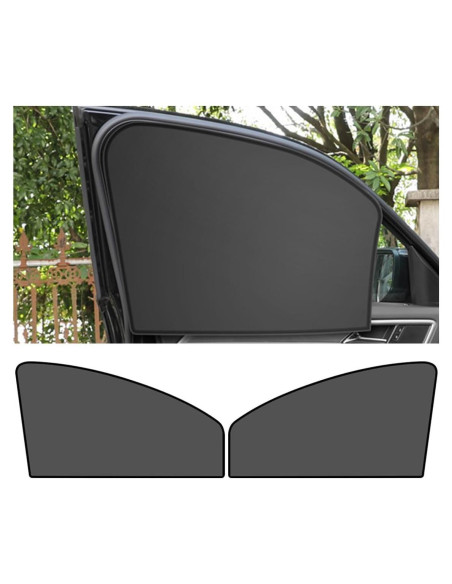 Cortinas Solares JOYCOURT para Ventanas Laterales de Coche 62x48cm