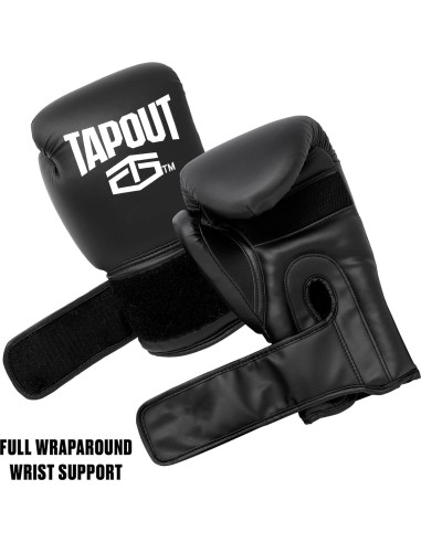 Conjunto de Boxeo TAPOUT - Guantes 10 oz, Casco, Vendajes y Bolsa