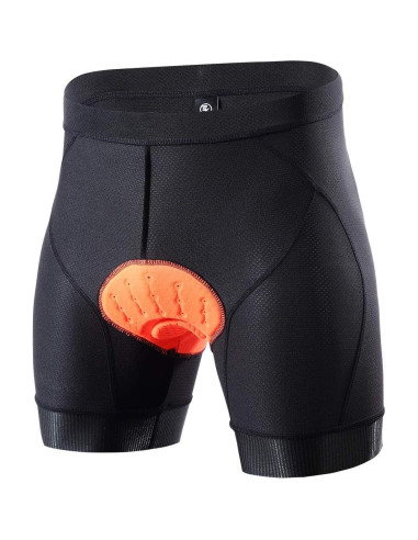 Pantalones Cortos de Ciclismo Souke Sports Hombre 4D Negro