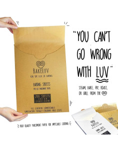 Papel Pergamino Pre-cortado BAKELUV 30.48x40.64 cm 200 Pcs 2