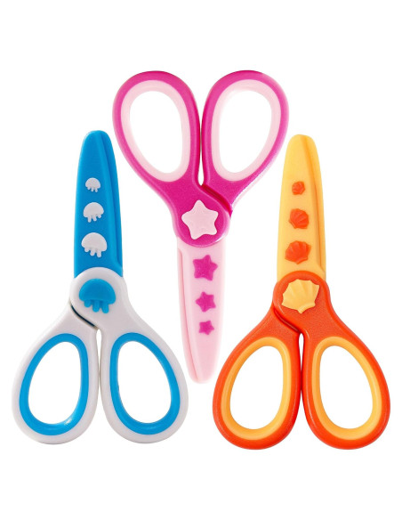 Tijeras de Seguridad para Niños GAIFONGRE 3 Pcs Plástico
