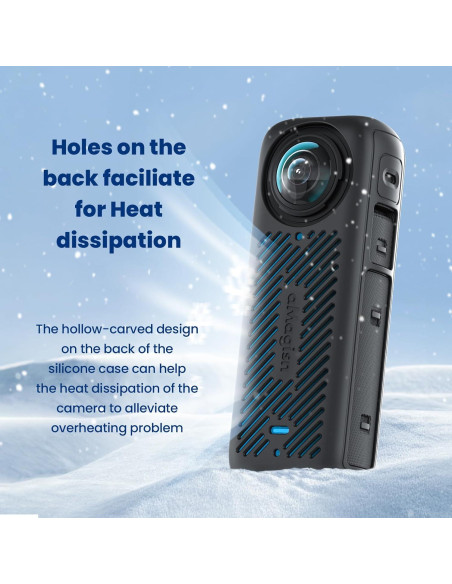 Kit 7en1 Accesorios para Insta360 X4 - Funda, Tapa, Bolsa