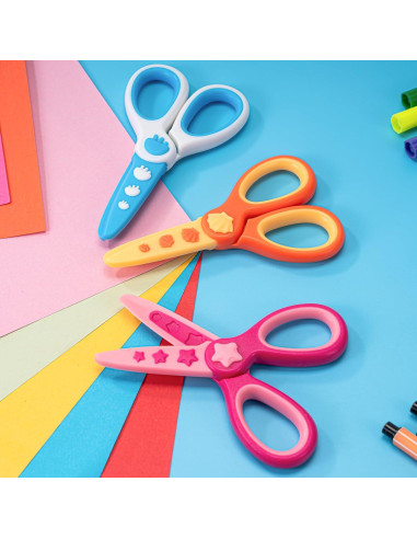 Tijeras de Seguridad para Niños GAIFONGRE 3 Pcs Plástico