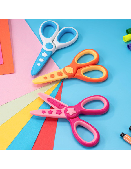 Tijeras de Seguridad para Niños GAIFONGRE 3 Pcs Plástico