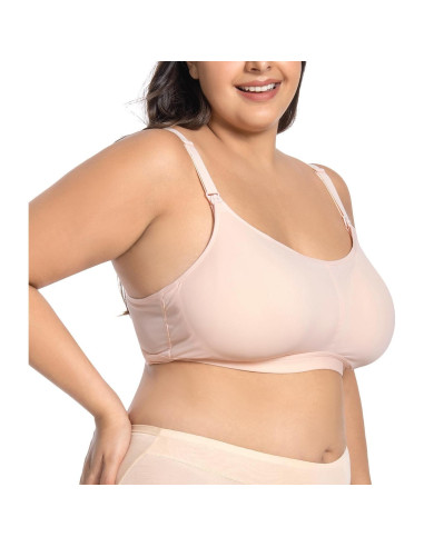 Sostén de Lactancia Talla Grande con Almohadillas Integradas