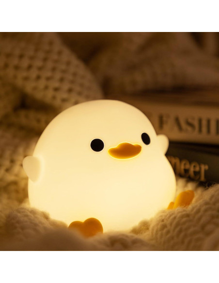 Luz Nocturna Pato OkiyiD Recargable Táctil 20cm