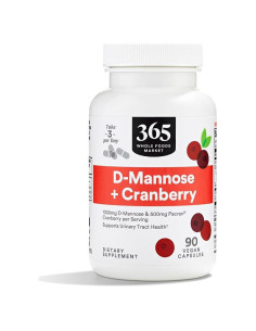 D-Mannosa con Arándano 365 Whole Foods 90 Cápsulas
