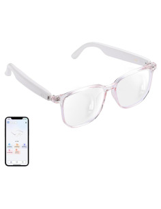 Gafas Inteligentes AI Padom UF-08 Rosa con Traducción en Tiempo Real