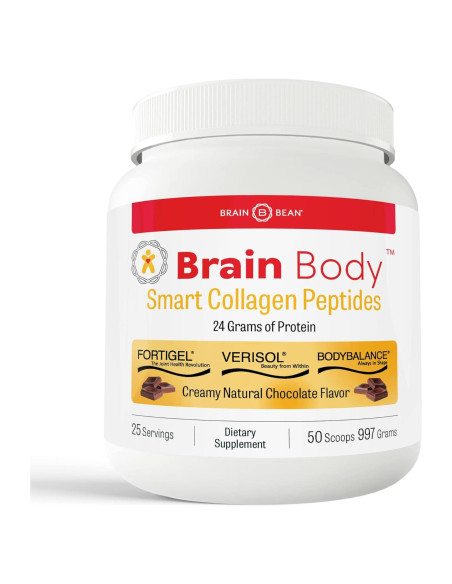 Polvo de Péptidos de Colágeno Brain Body 997g - Chocolate Natural
