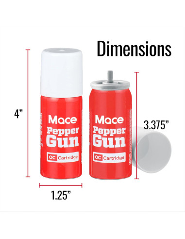 Mace Pepper Gun 2.0 Recarga Spray de Pimienta 28g