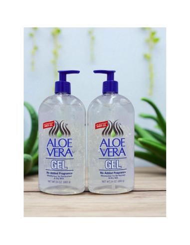 Gel de Aloe Vera Puro Genérico 2 x 710 ml - Hidratante y Calmante