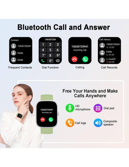 Reloj Inteligente UAUE T60 1.91" HD Resistente al Agua